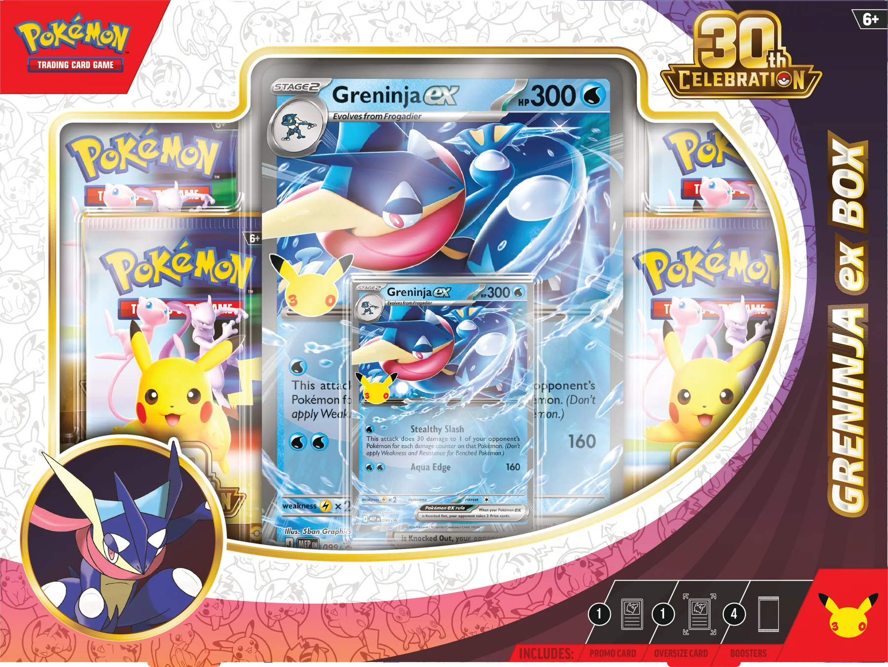Pokemon TCG: 30th Celebration - Ex Box Greninja (Ingles)