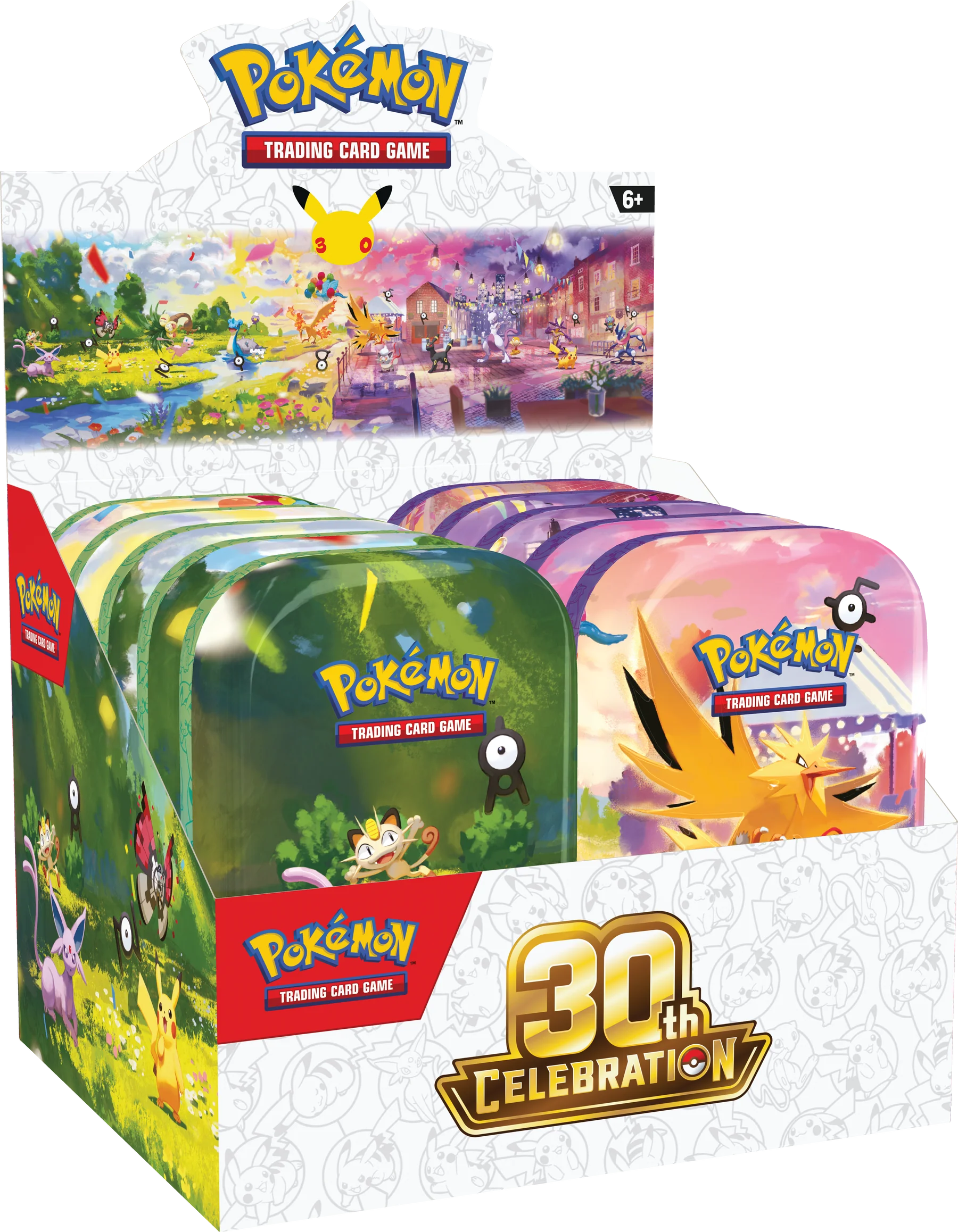 Pokemon TCG: 30th Anniversary Mini Tin Display (Ingles)